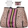 IBFUN Neoprene Bag Large Multipurpose Beach Bag Upgraded Neoprene Tote Bag with Inner Zipper Pocket for WomenBeachPoolPink Leopard