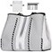 IBFUN Neoprene Bag Large Multipurpose Beach Bag Upgraded Neoprene Tote Bag with Inner Zipper Pocket for WomenBeachPoolGrey White
