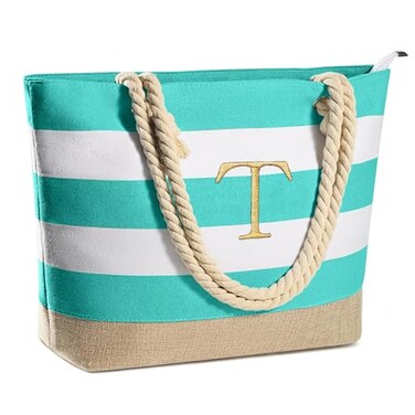 YOOLIFE Teacher Gifts Unique Birthday Appreciation Gifts Canvas Beach Tote Bag