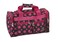 Rockland 19 Polyester Duffel Bag Black Pink Dot