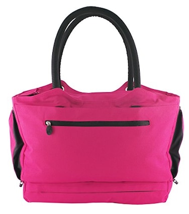 CoolBag Locking AntiTheft Beach Bag Travel Tote with Insulated Cooler Perfect for Spring Break Cruises Paradise Island Pink