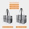 TOPDesign Utility Water Resistant Tote Bag with 13 Exterior Interior Pockets Top Zipper Closure Thick Bottom Support for Working Women Teachers Nurses Accountants Houndstooth
