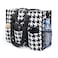 TOPDesign Utility Water Resistant Tote Bag with 13 Exterior Interior Pockets Top Zipper Closure Thick Bottom Support for Working Women Teachers Nurses Accountants Houndstooth