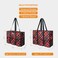 TOPDesign Utility Water Resistant Tote Bag with 13 Exterior Interior Pockets Top Zipper Closure Thick Bottom Support for Working Women Teachers Nurses Accountants Grid