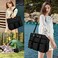 IBFUN Utility Tote Bag with 24 Exterior Interior Pockets Zip Top Teacher Tote Bag for TeacherWork WomenLarge