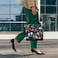 NGIL Medium Top Zipper Closure Canvas Tote Bag with Attached Matching Coin Purse For Moms and Nurses Nurse PrintBlack