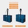 TOPDesign Utility Water Resistant Tote Bag with 13 Exterior Interior Pockets Top Zipper Closure Thick Bottom Support for Working Women Teachers Nurses Accountants Light Blue