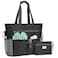 G4Free Beach Bag Waterproof Sandproof Beach Tote Bag Large Capacity Foldable for WomenBlack