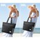 G4Free Beach Bag Waterproof Sandproof Beach Tote Bag Large Capacity Foldable for WomenBlack