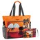 G4Free Beach Bag Large Beach Tote Bag Waterproof Sandproof with Zipper Foldable Tote for WomenSunset Print