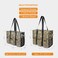 TOPDesign Utility Water Resistant Tote Bag with 13 Exterior Interior Pockets Top Zipper Closure Thick Bottom Support for Working Women Teachers Nurses Accountants Zebra