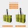 TOPDesign Utility Water Resistant Tote Bag with 15 Exterior Interior Pockets Top Zipper Closure Thick Bottom Support for Working Women Teachers Nurses Accountants Light Green