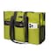 TOPDesign Utility Water Resistant Tote Bag with 15 Exterior Interior Pockets Top Zipper Closure Thick Bottom Support for Working Women Teachers Nurses Accountants Light Green