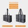 TOPDesign Utility Water Resistant Tote Bag with 13 Exterior Interior Pockets Top Zipper Closure Thick Bottom Support for Working Women Teachers Nurses Accountants Grey