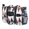 TOPDesign Utility Water Resistant Tote Bag with 13 Exterior Interior Pockets Top Zipper Closure Thick Bottom Support for Working Women Teachers Nurses Accountants Diamond Grid