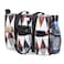 TOPDesign Utility Water Resistant Tote Bag with 13 Exterior Interior Pockets Top Zipper Closure Thick Bottom Support for Working Women Teachers Nurses Accountants Diamond Grid