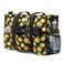 TOPDesign Utility Water Resistant Tote Bag with 13 Exterior Interior Pockets Top Zipper Closure Thick Bottom Support for Working Women Teachers Nurses Accountants Chrysanthemum