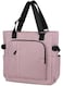 Tiny Chou Tote Bag Waterproof Nylon Shoulder Bags Laptop Work Bag Multi Pockets Teacher Purses and Handbags for Women Men Light Pink
