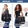 ABAMERICA Nurse Bags for Work Nursing Bag Multiple Pockets Waterproof Organizing Zip Top Clinical Bag for Nursing Students
