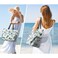 G4Free Beach Bag Waterproof Sandproof Beach Tote Bag Large Capacity Foldable for Women Pineapple