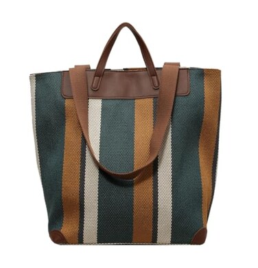 HFLZBRO Large Womens Work Tote Bag 13inch Laptop CompartmentCanvas Shoulder Bag for Office Daily UseTote Bag with Spacious Storage BROWN Large