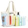 G4Free Beach BagWaterproof Beach Tote Pool Bags for WomenLarge Capacity Foldable for Weekender Travel Rainbow stripe