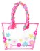 iscream 16 x 11 Double Handle Clear Travel Tote and 925 x 7 Cosmetic Bag Set Lovely Leslie