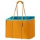 QOGiR Neoprene Multipurpose Beach Bag Tote Bag ORANGE AND BLUE XLarge