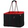 QOGiR Neoprene Multipurpose Beach Bag Tote Bag BLACK AND RED Large