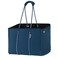 QOGiR Neoprene Multipurpose Beach Bag Tote with Inner Zipper Pocket Blue Large