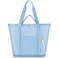 PASMAN Mesh Beach Bag for Women with Towel Straps Large RinseThrough Beach Tote for Pool Cruise Vacation EssentialsBlue