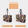 TOPDesign Utility Water Resistant Tote Bag with 13 Exterior Interior Pockets Top Zipper Closure Thick Bottom Support for Working Women Teachers Nurses Accountants Rose