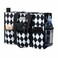 TOPDesign Utility Water Resistant Tote Bag with 13 Exterior Interior Pockets Top Zipper Closure Thick Bottom Support for Working Women Teachers Nurses Accountants Rhombus