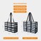 TOPDesign Utility Water Resistant Tote Bag with 13 Exterior Interior Pockets Top Zipper Closure Thick Bottom Support for Working Women Teachers Nurses Accountants Rhombus