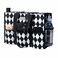 TOPDesign Utility Water Resistant Tote Bag with 13 Exterior Interior Pockets Top Zipper Closure Thick Bottom Support for Working Women Teachers Nurses Accountants Rhombus