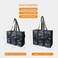TOPDesign Utility Water Resistant Tote Bag with 13 Exterior Interior Pockets Top Zipper Closure Thick Bottom Support for Working Women Teachers Nurses Accountants Blue Camouflage