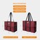 TOPDesign Utility Water Resistant Tote Bag with 13 Exterior Interior Pockets Top Zipper Closure Thick Bottom Support for Working Women Teachers Nurses Accountants Dark Red