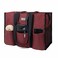 TOPDesign Utility Water Resistant Tote Bag with 13 Exterior Interior Pockets Top Zipper Closure Thick Bottom Support for Working Women Teachers Nurses Accountants Dark Red