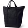 Lands' End Lands End Solid Long Handle Zip Top Canvas Tote Blackblack XLarge Long Handle