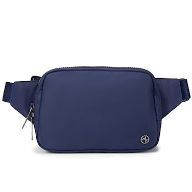 Pander Belt Bag Large 2L Nylon Fanny Pack Purse for Women and Men with Adjustable Strap Blue Storm