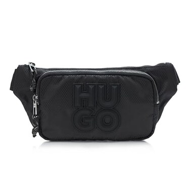 HUGO Malick Big Logo Nylon Bumbag outer space black One Size