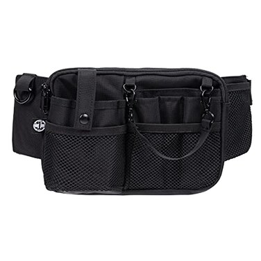 First Lifesaver Nurse Fanny Pack with MultiCompartment and Tape Holder For Nurses and Nursing Students Black