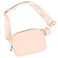 ODODOS Unisex Mini Belt Bag with Adjustable Strap Small Fanny Pack for Workout Running Traveling Hiking Pale Coral