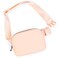 ODODOS Unisex Mini Belt Bag with Adjustable Strap Small Fanny Pack for Workout Running Traveling Hiking Pale Coral