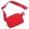 ODODOS Unisex Mini Belt Bag with Adjustable Strap Small Fanny Pack for Workout Running Traveling Hiking Red