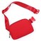 ODODOS Unisex Mini Belt Bag with Adjustable Strap Small Fanny Pack for Workout Running Traveling Hiking Red