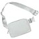 ODODOS Unisex Mini Belt Bag with Adjustable Strap Small Fanny Pack for Workout Running Traveling Hiking Light Grey