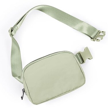 ODODOS Unisex Mini Belt Bag with Adjustable Strap Small Fanny Pack for Workout Running Traveling Hiking Desert Sage