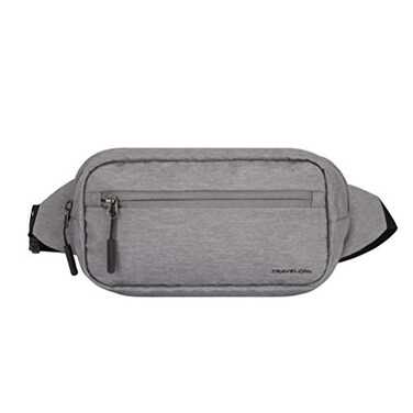 Travelon World Travel Essentials Convertible SlingWaist Pack Gray Heather