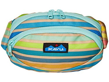 KAVU Spectator Belt Bag Polyester Hip Fanny Pack Summer Stripe